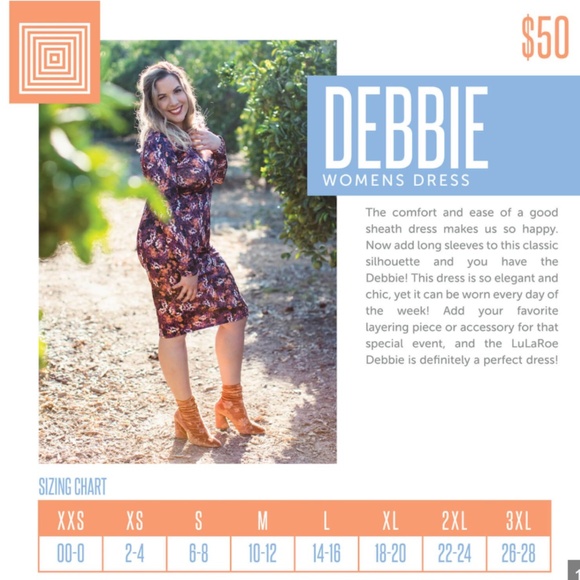 NWT - LulaRoe Debbie long sleeve Dress (M) - Picture 6 of 8